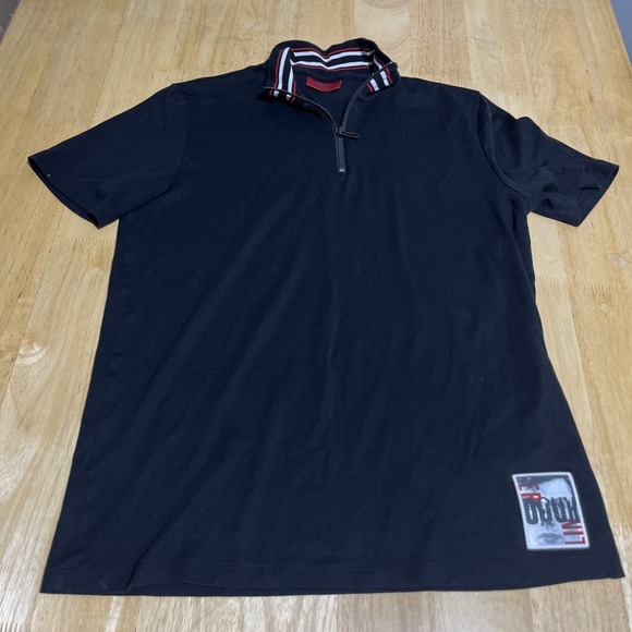 Hugo Boss POLO SHIRT Mens‎ M INTERLOCK COTTON WITH CONTRAST ZIPPER DETAIL - Picture 1 of 10